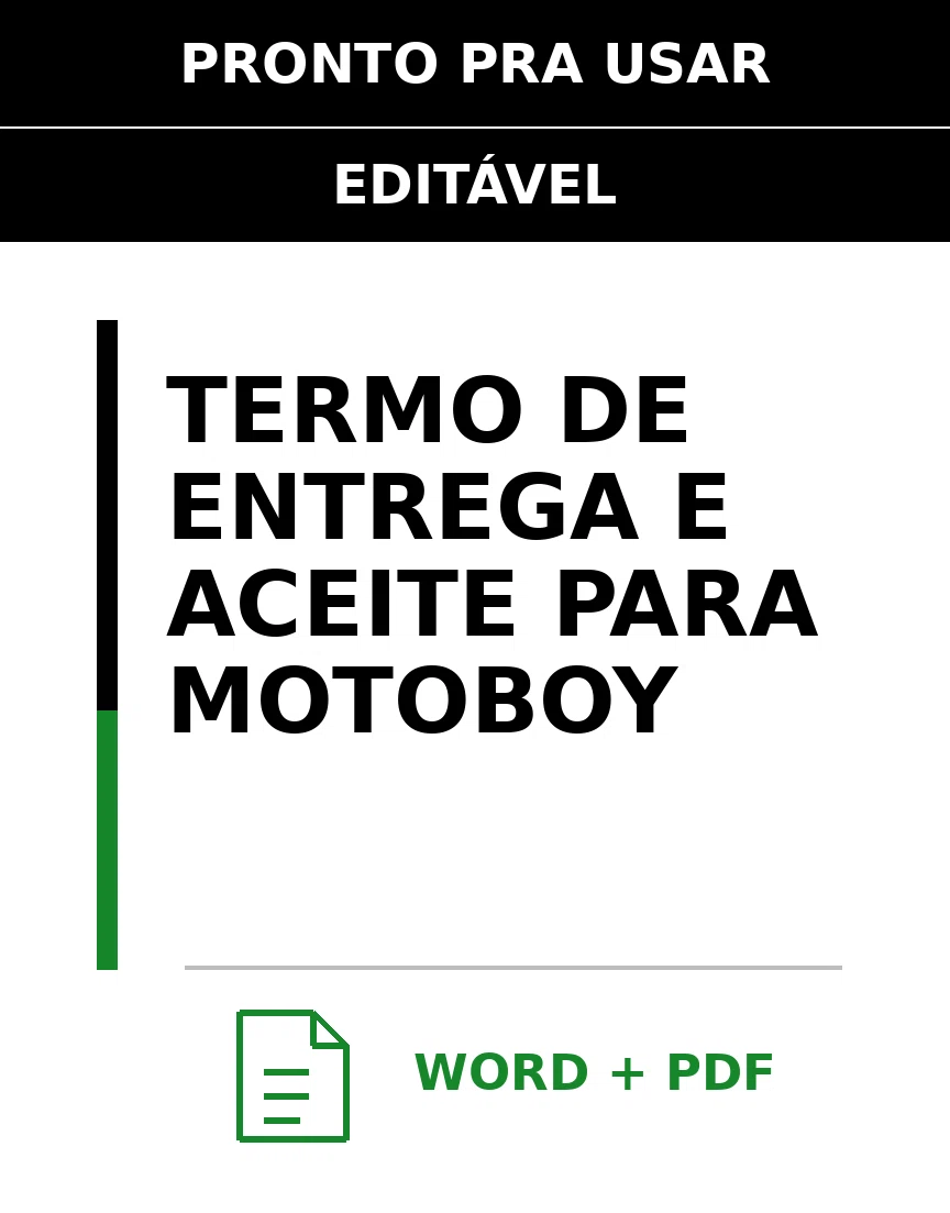Baixar Termo de Entrega e Aceite para Motoboy Online – Word e PDF