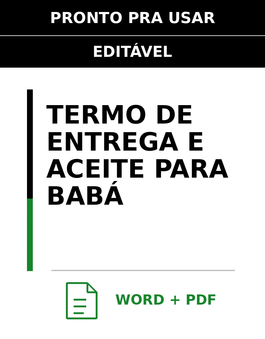 Baixar Termo de Entrega e Aceite para Babá Online – Word e PDF