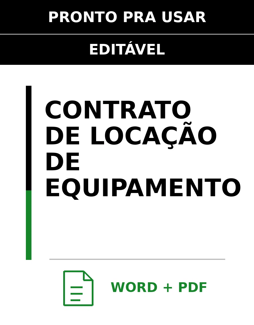 Baixar Contrato de Locação de Equipamento Online – Word e PDF