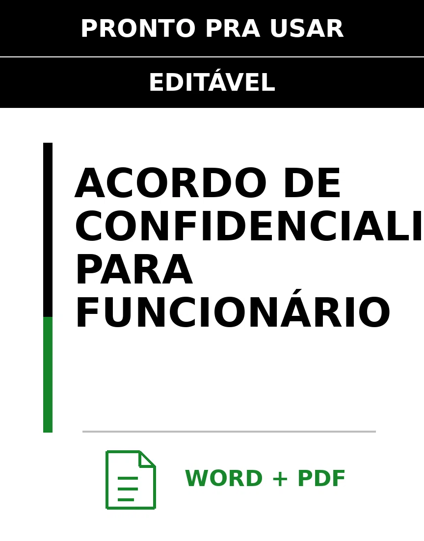 Baixar Acordo de Confidencialidade para Funcionário Online – Word e PDF