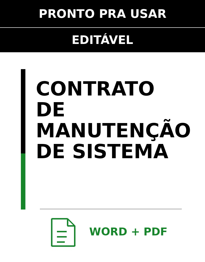 Baixar Contrato de Manutenção de Sistema Online – Word e PDF