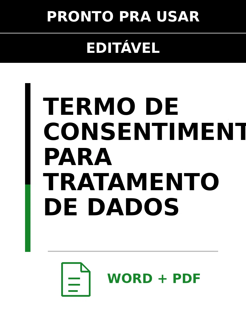 Baixar Termo de Consentimento para Tratamento de Dados Online – Word e PDF