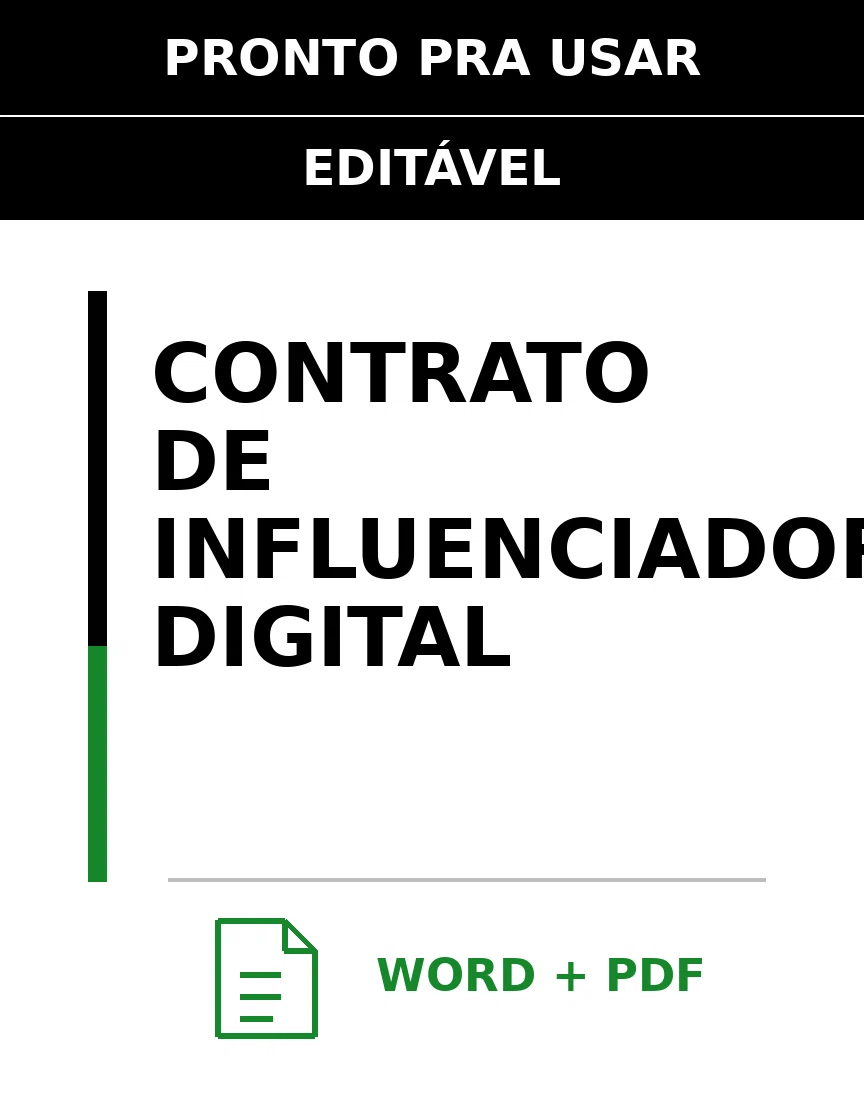 Baixar Contrato de Influenciador Digital Online – Word e PDF