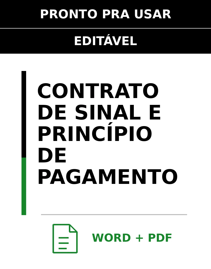 Baixar Contrato de Sinal e Princípio de Pagamento Online – Word e PDF