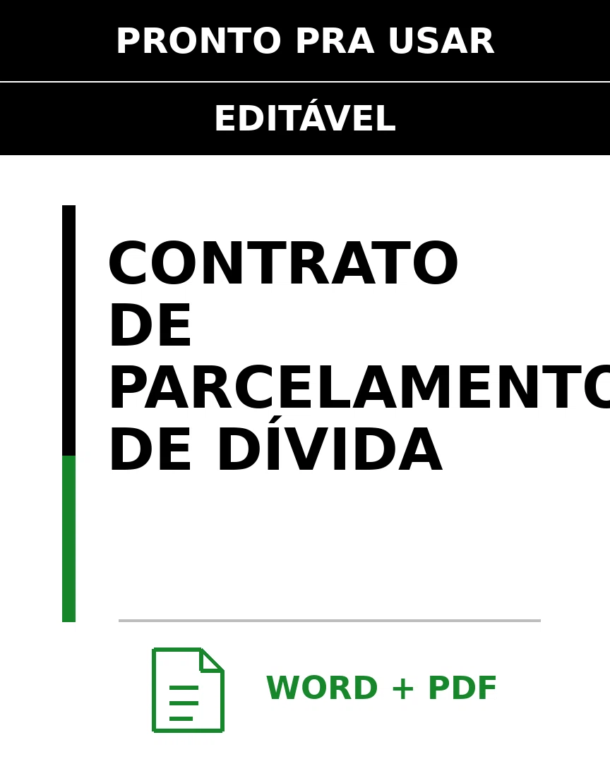 Baixar Contrato de Parcelamento de Dívida Online – Word e PDF