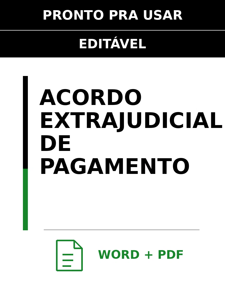 Baixar Acordo Extrajudicial de Pagamento Online – Word e PDF