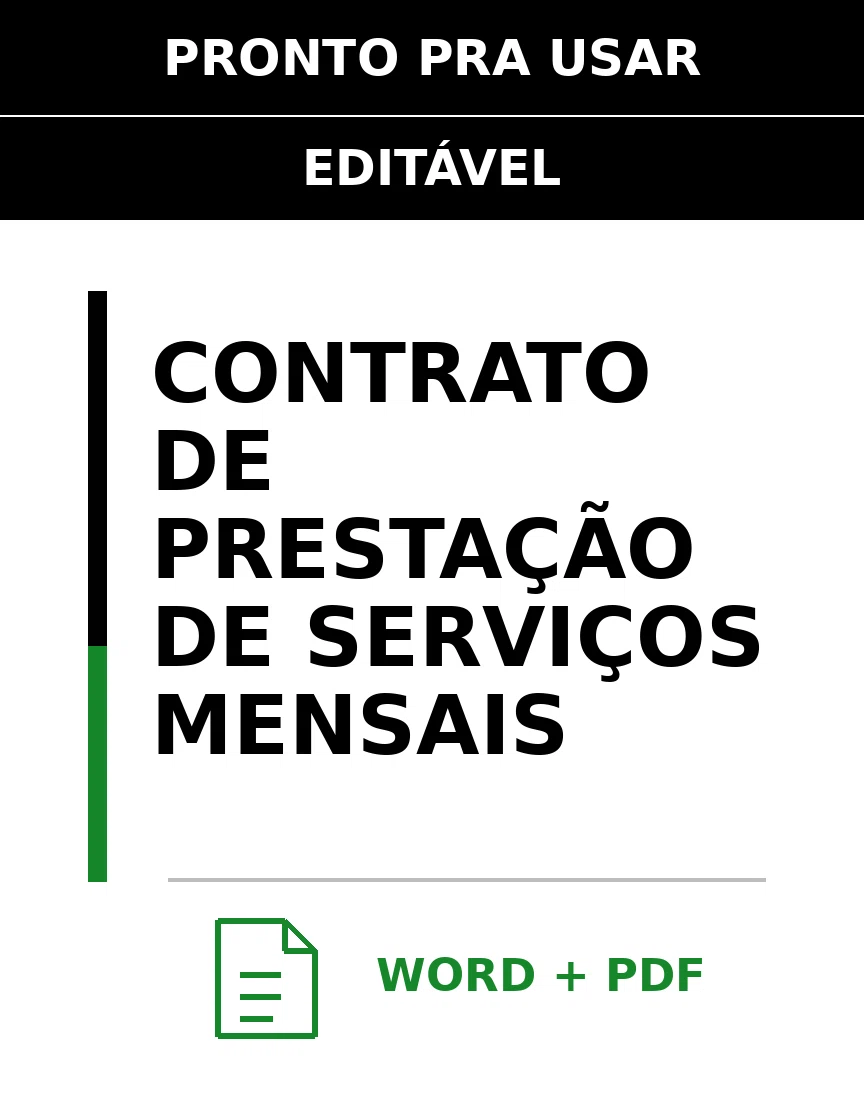 Baixar Contrato de Prestação de Serviços Mensais Online – Word e PDF