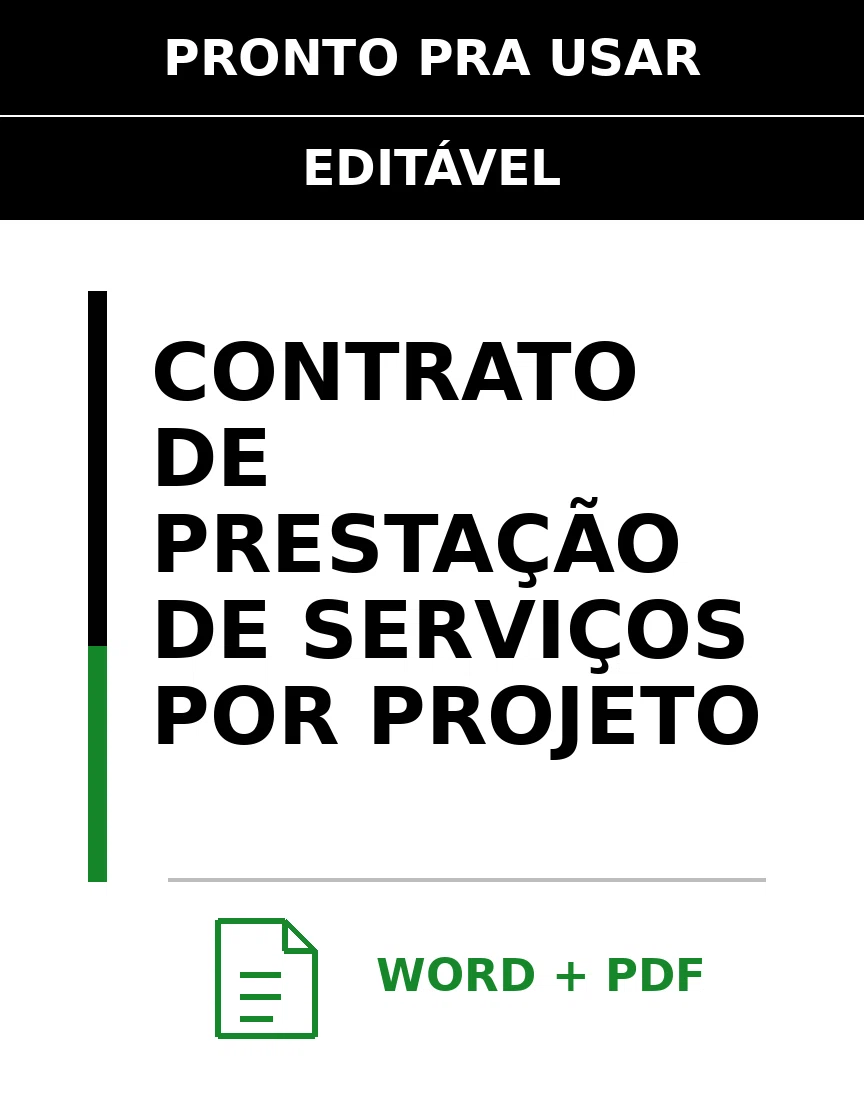 Baixar Contrato de Prestação de Serviços por Projeto Online – Word e PDF