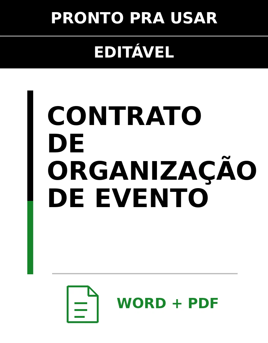 Baixar Contrato de Organização de Evento Online – Word e PDF