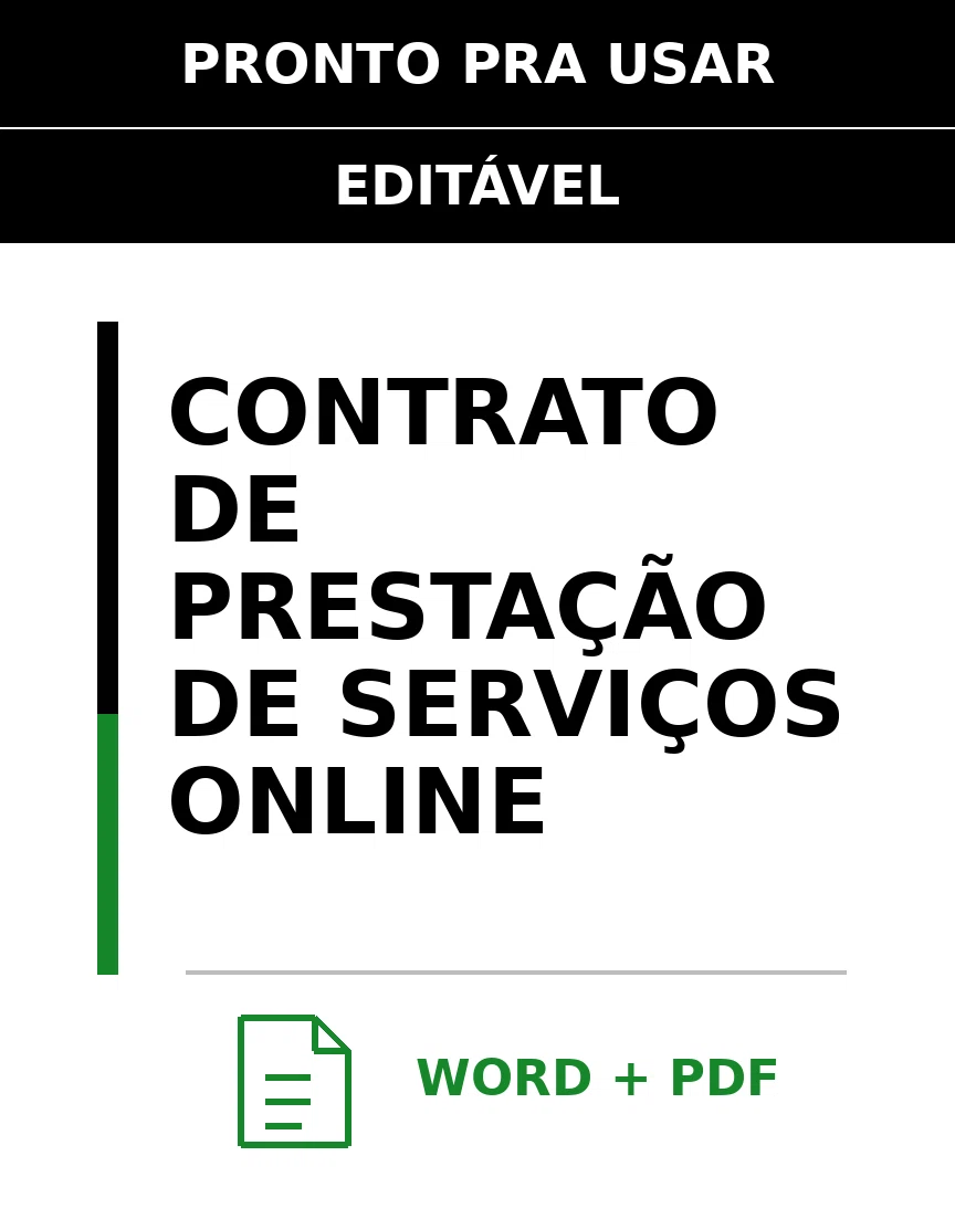 Baixar Contrato de Prestação de Serviços Online Online – Word e PDF