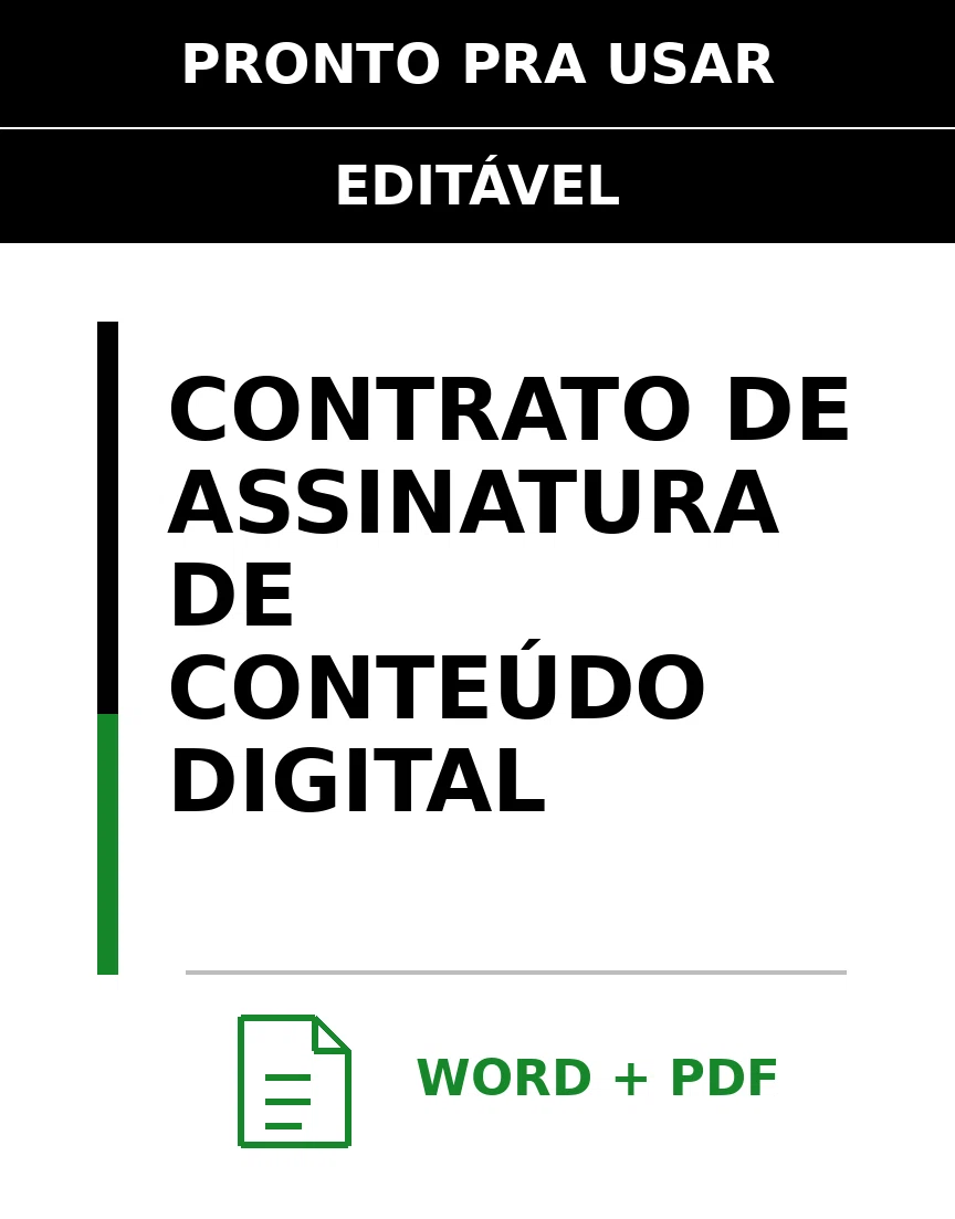 Baixar Contrato de Assinatura de Conteúdo Digital Online – Word e PDF