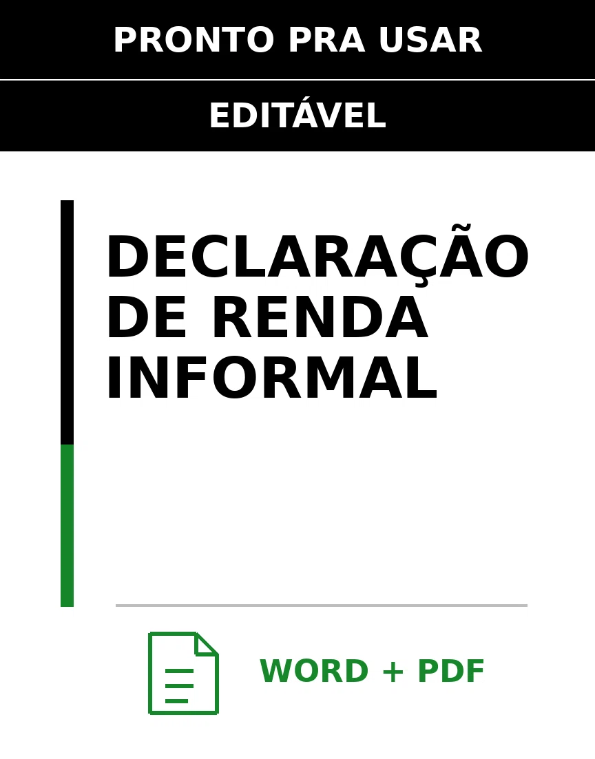 Baixar Declaração de Renda Informal Online – Word e PDF