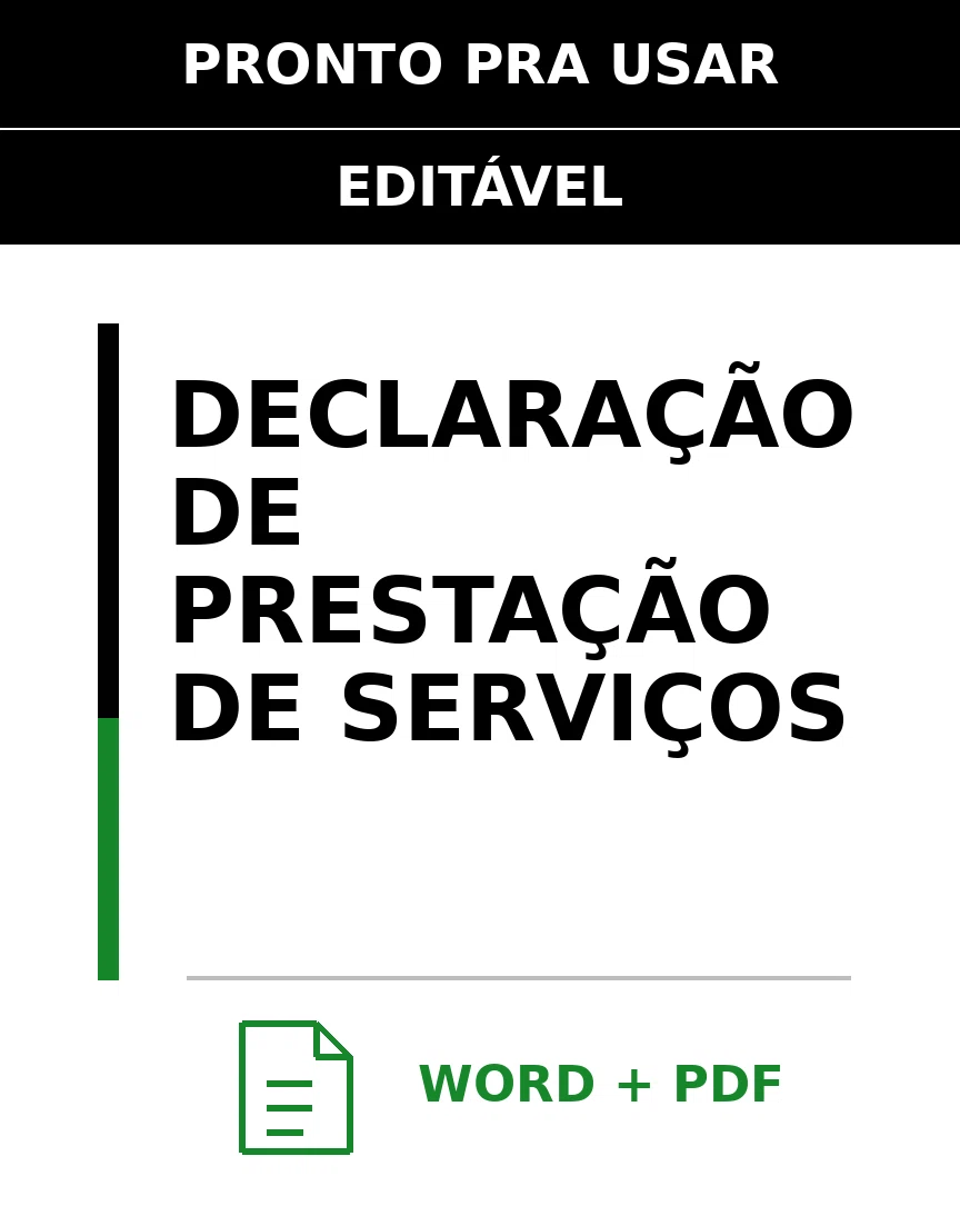 Baixar Declaração de Prestação de Serviços Online – Word e PDF