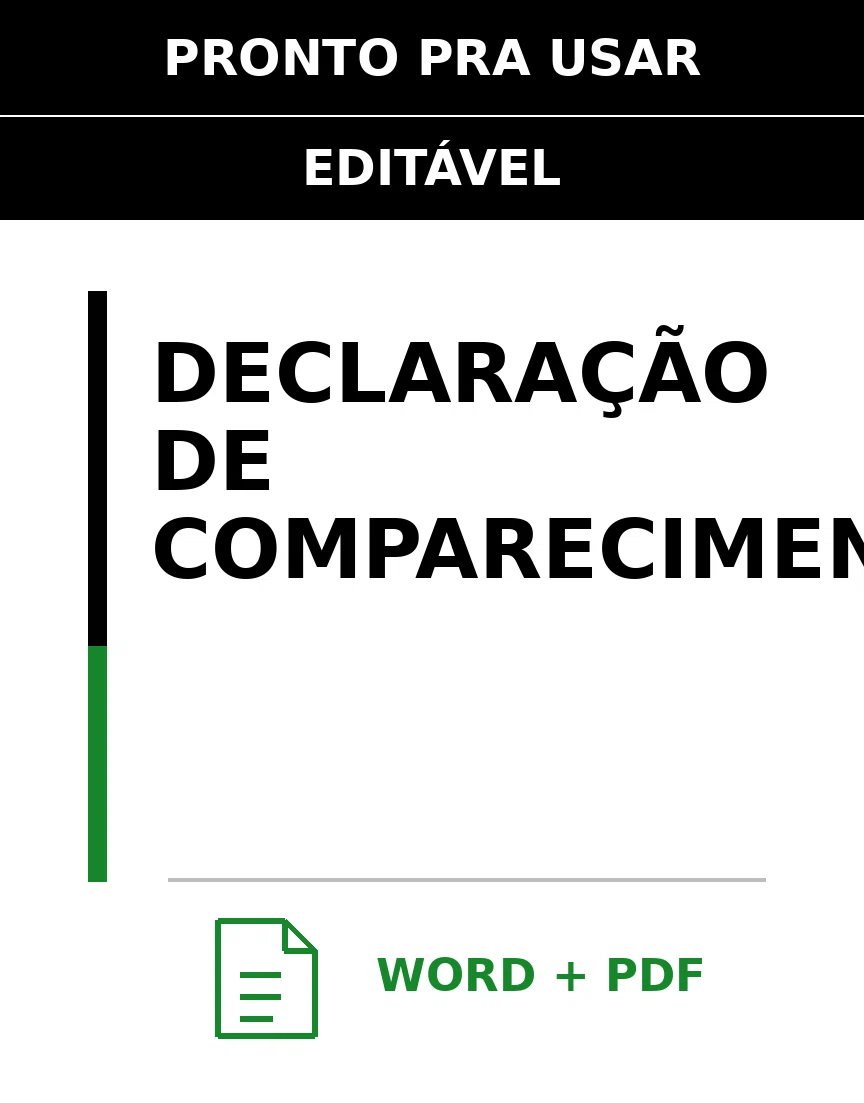 Baixar Declaração de Comparecimento Online – Word e PDF