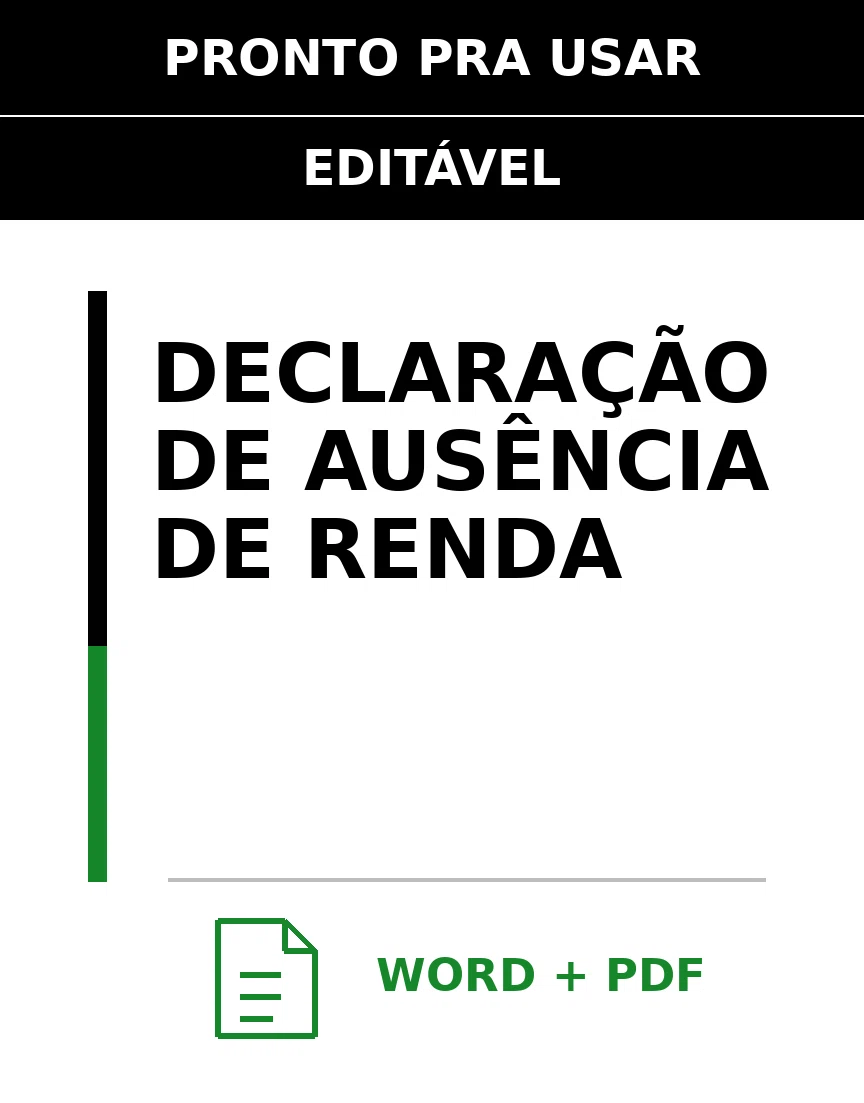 Baixar Declaração de Ausência de Renda Online – Word e PDF