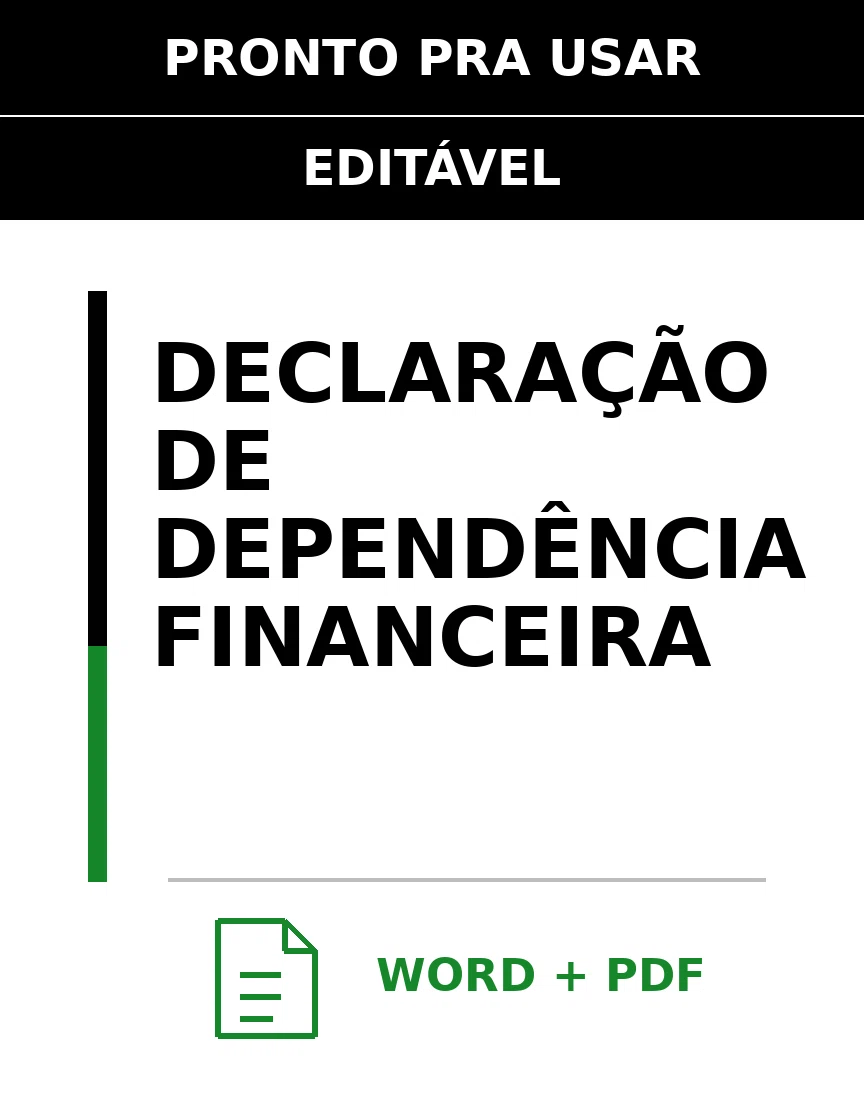 Baixar Declaração de Dependência Financeira Online – Word e PDF