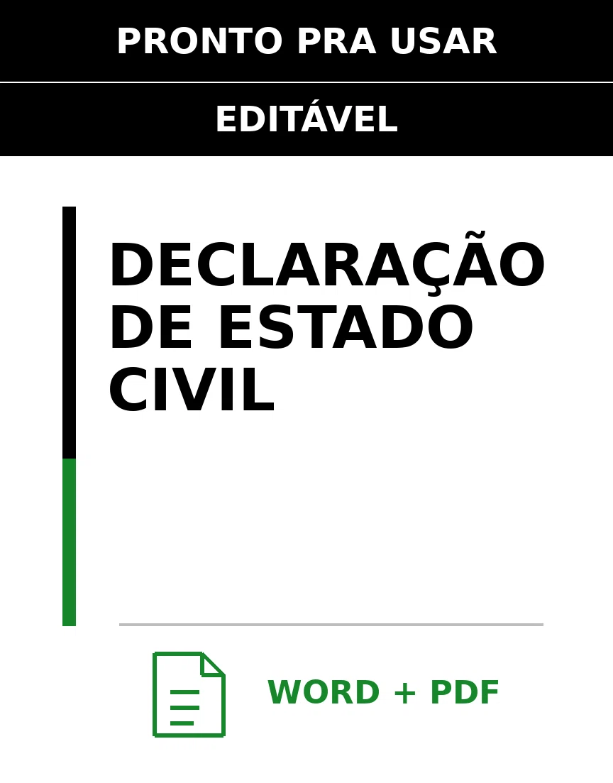 Baixar Declaração de Estado Civil Online – Word e PDF