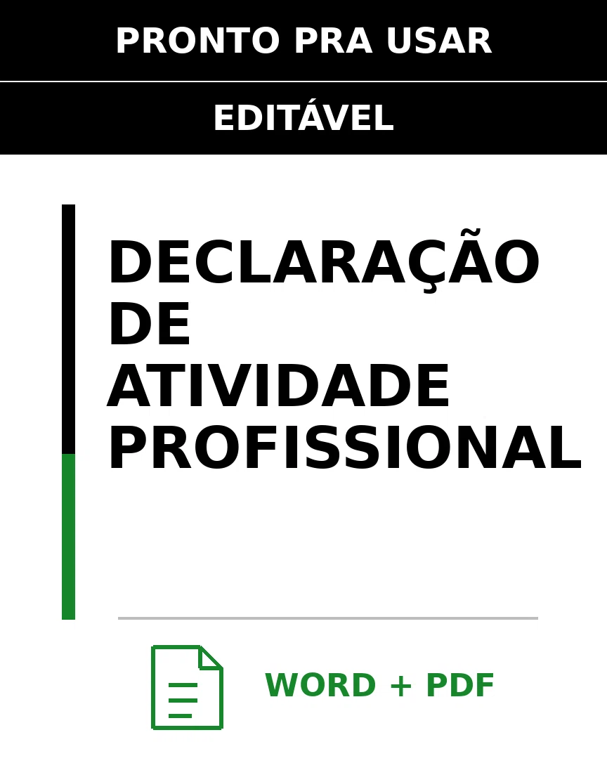 Baixar Declaração de Atividade Profissional Online – Word e PDF