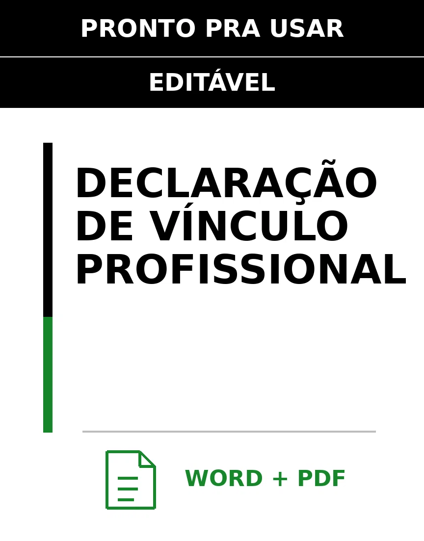 Baixar Declaração de Vínculo Profissional Online – Word e PDF