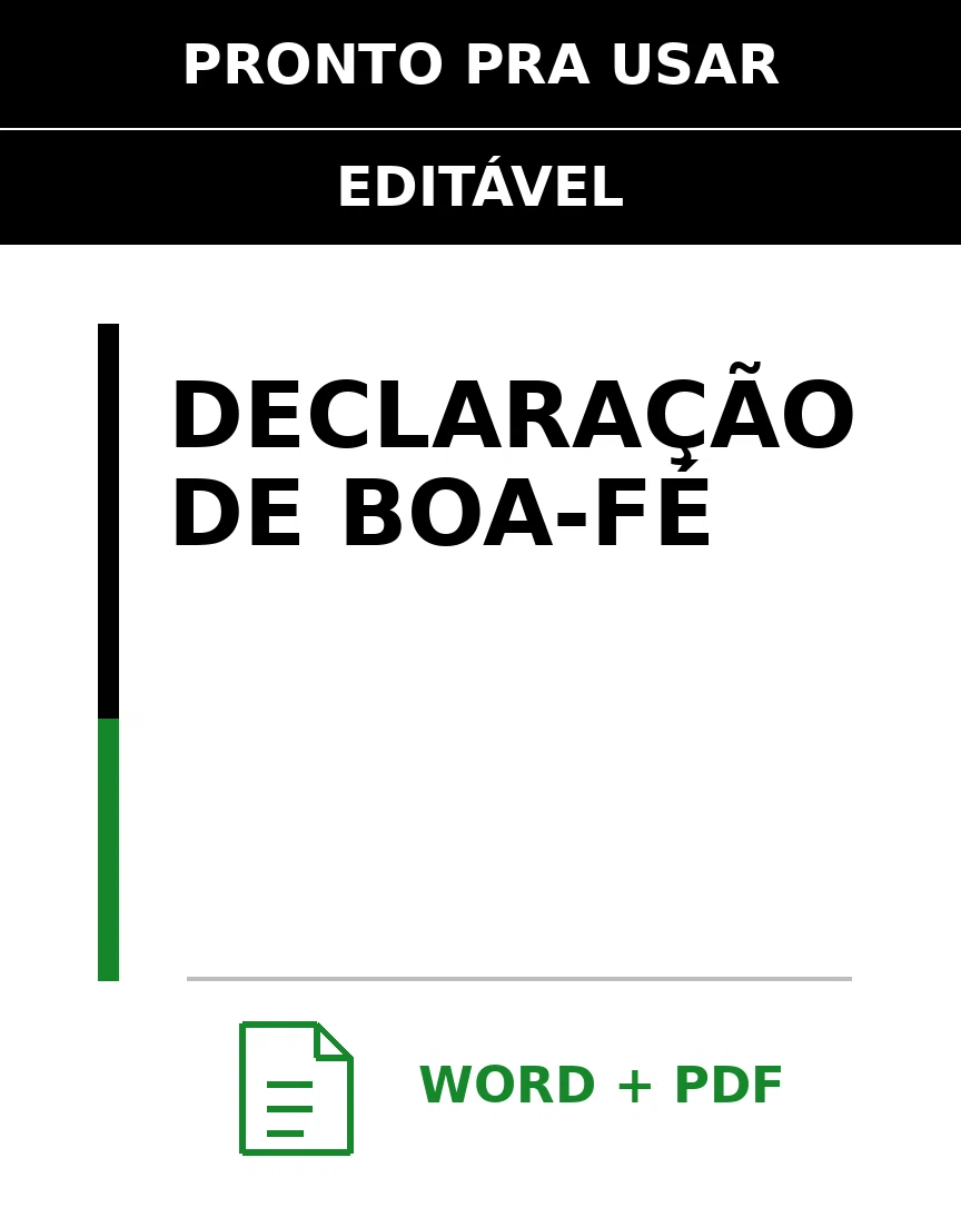 Baixar Declaração de Boa-Fé Online – Word e PDF