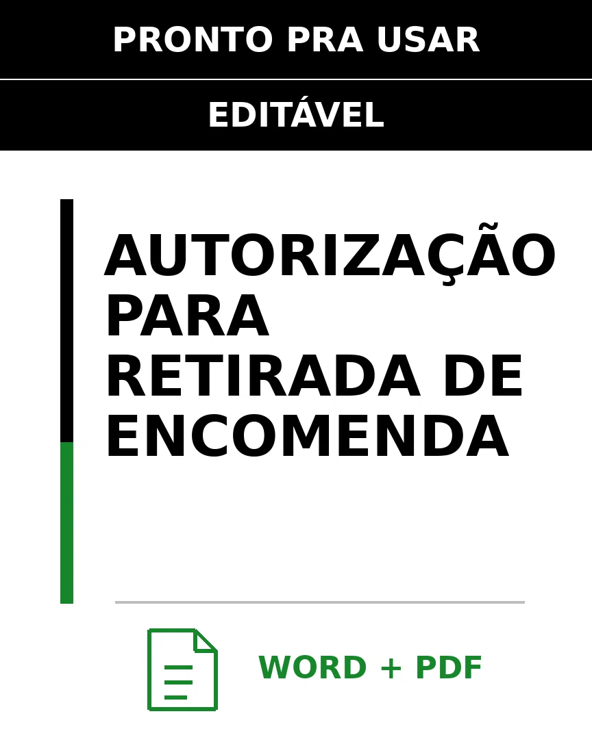 Baixar Autorização para Retirada de Encomenda Online – Word e PDF