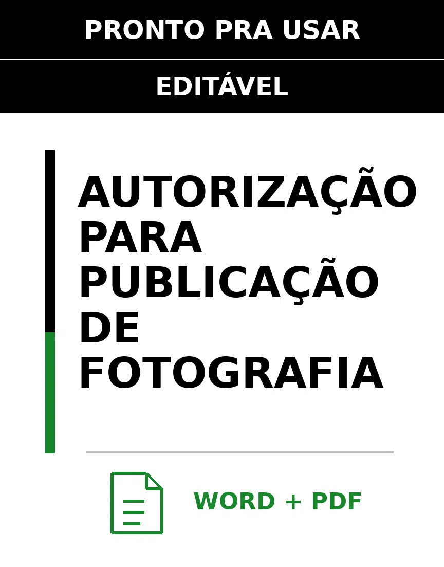 Baixar Autorização para Publicação de Fotografia Online – Word e PDF