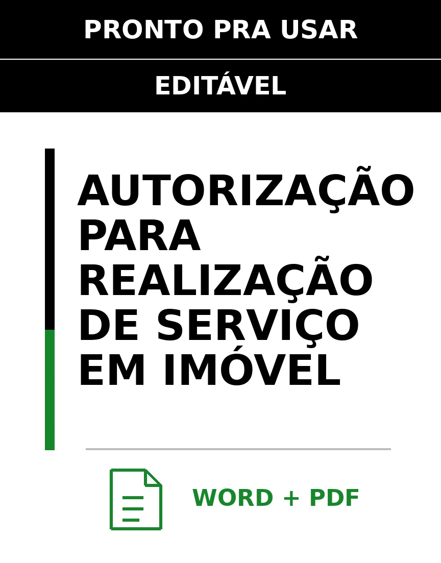 Baixar Autorização para Realização de Serviço em Imóvel Online – Word e PDF