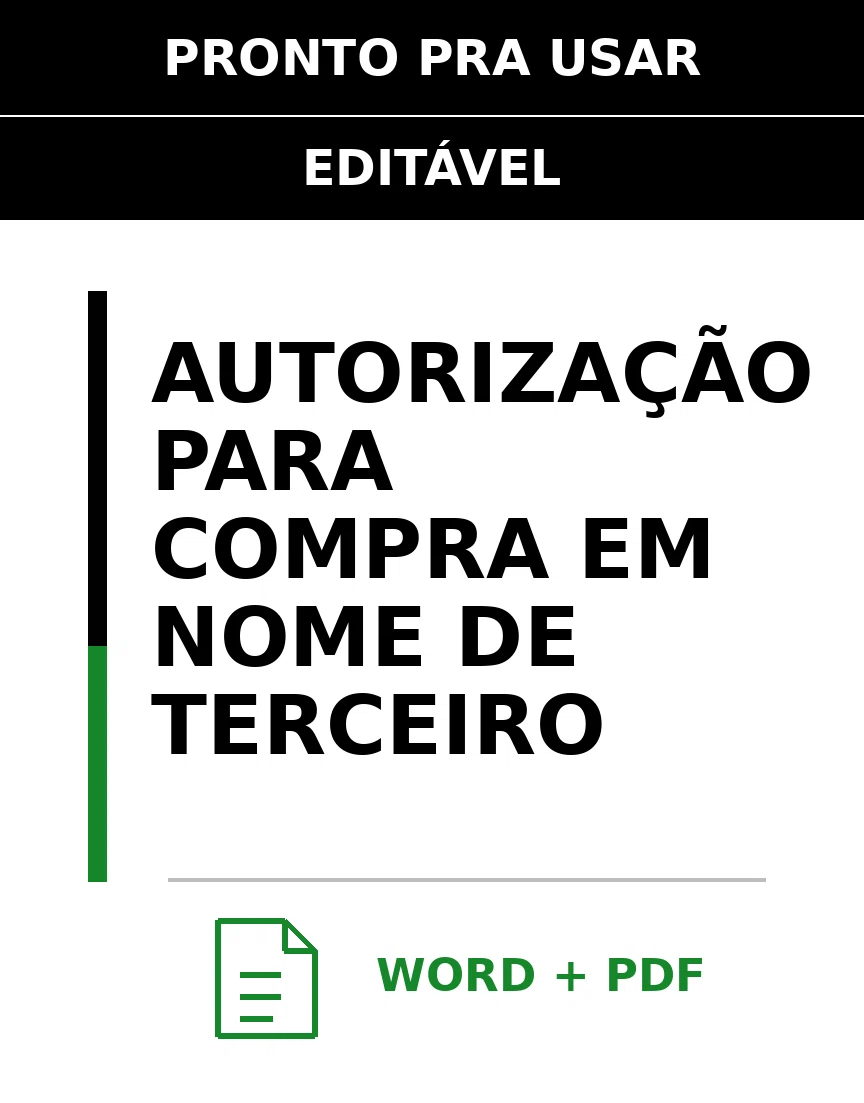Baixar Autorização para Compra em Nome de Terceiro Online – Word e PDF