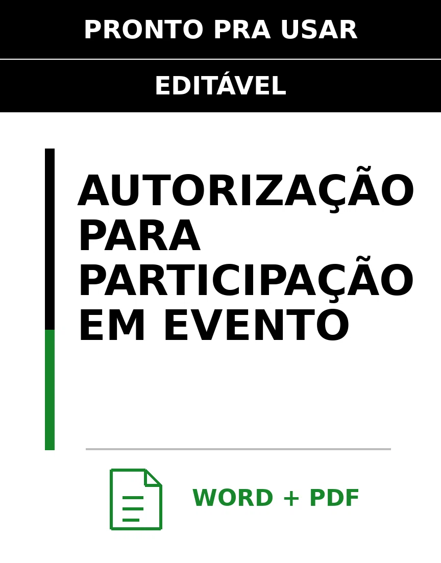 Baixar Autorização para Participação em Evento Online – Word e PDF
