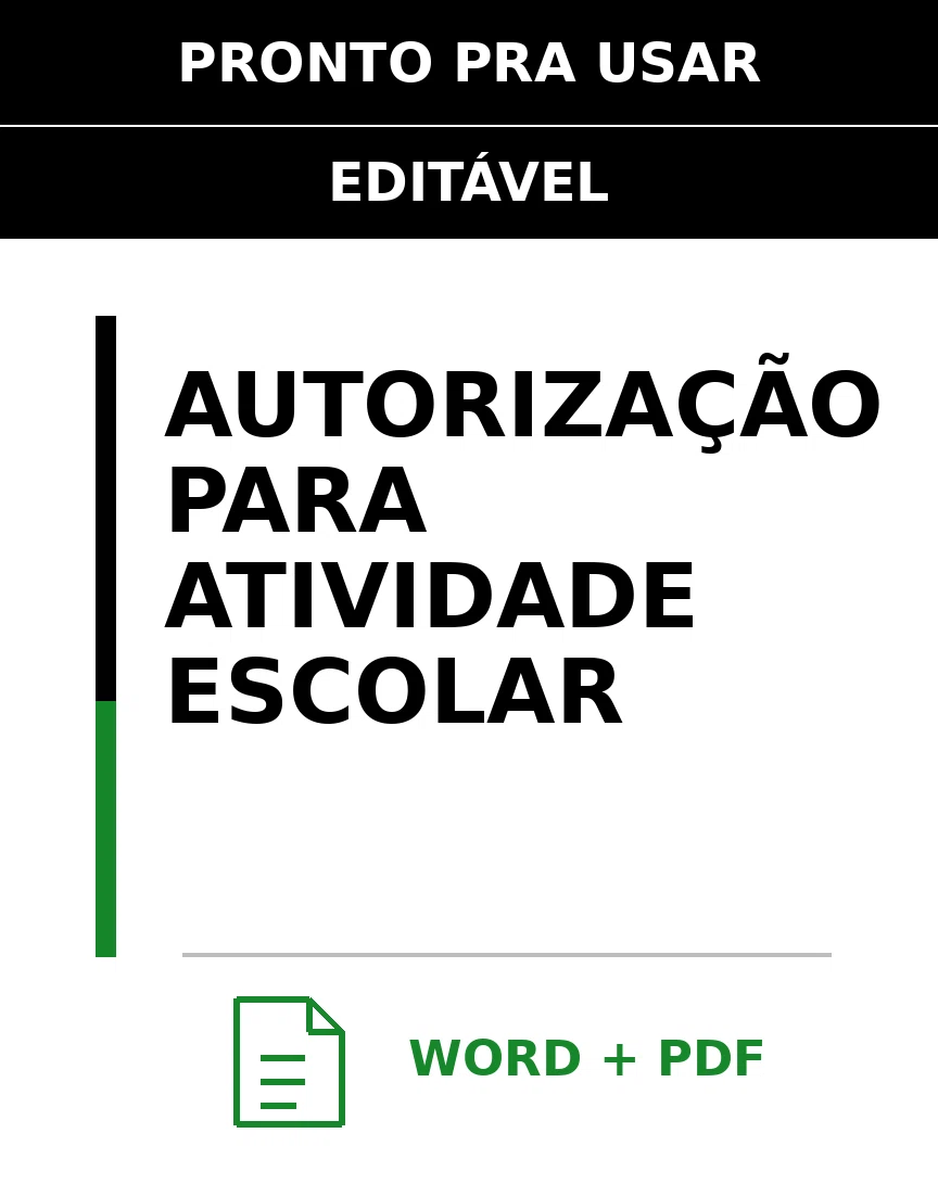 Baixar Autorização para Atividade Escolar Online – Word e PDF