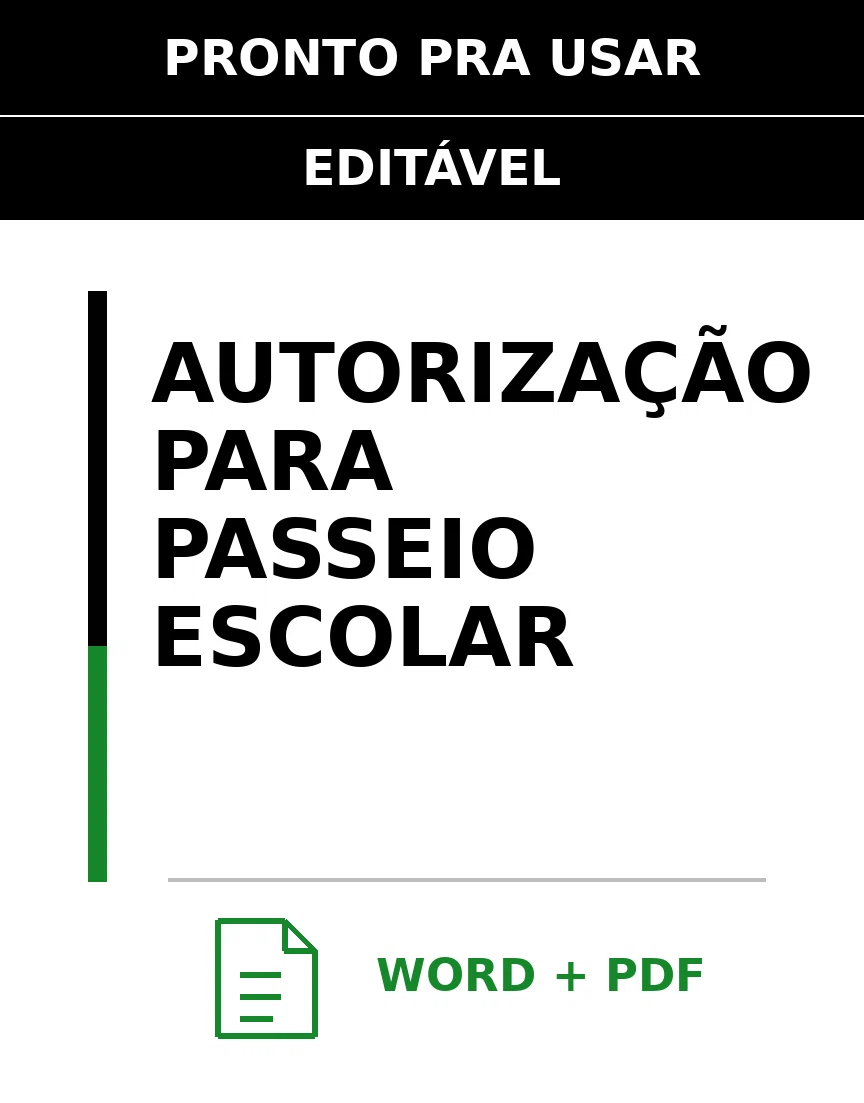 Baixar Autorização para Passeio Escolar Online – Word e PDF