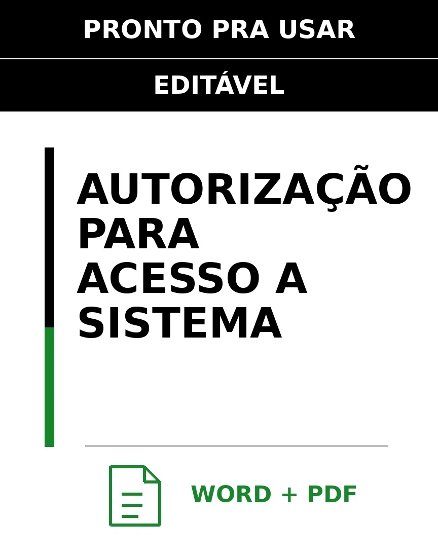 Baixar Autorização para Acesso a Sistema Online – Word e PDF