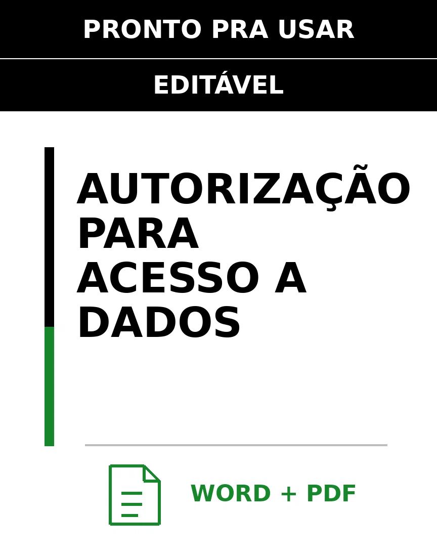 Baixar Autorização para Acesso a Dados Online – Word e PDF