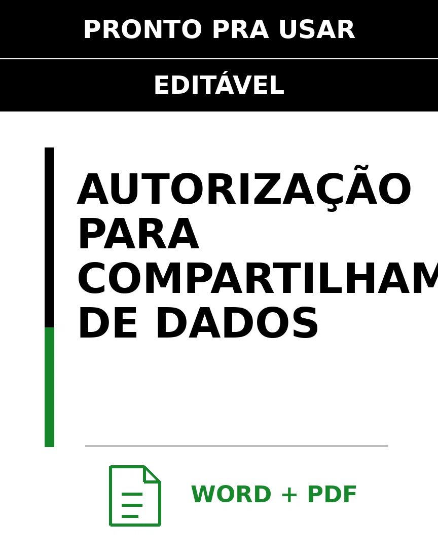 Baixar Autorização para Compartilhamento de Dados Online – Word e PDF