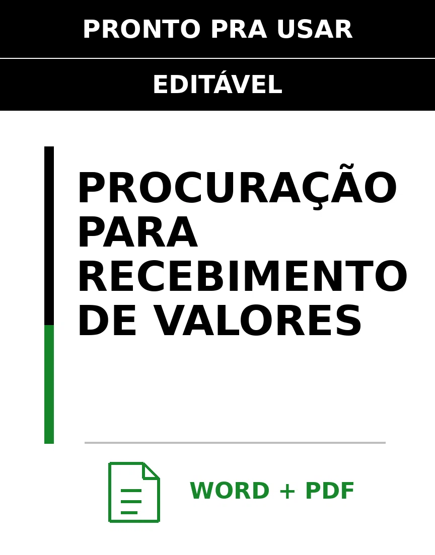 Baixar Procuração para Recebimento de Valores Online – Word e PDF