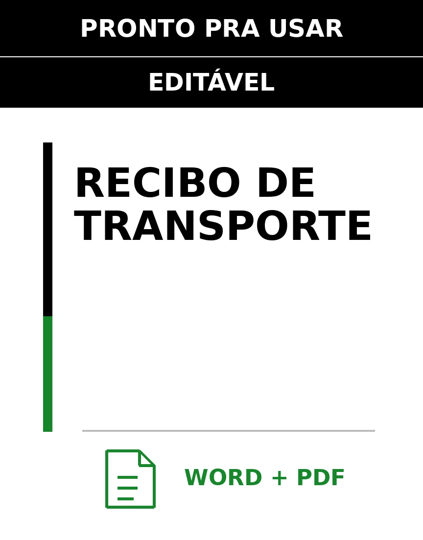 Baixar Recibo de Transporte Online – Word e PDF