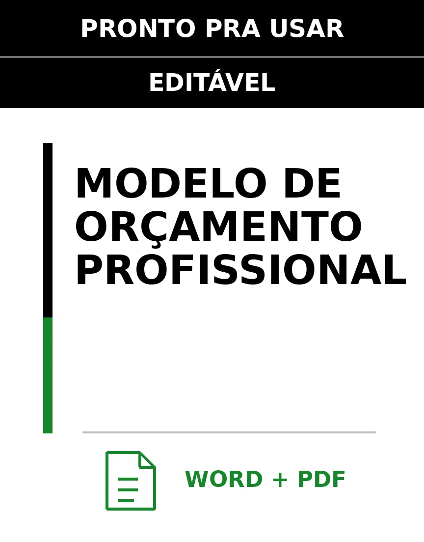 Baixar Modelo de Orçamento Profissional Online – Word e PDF