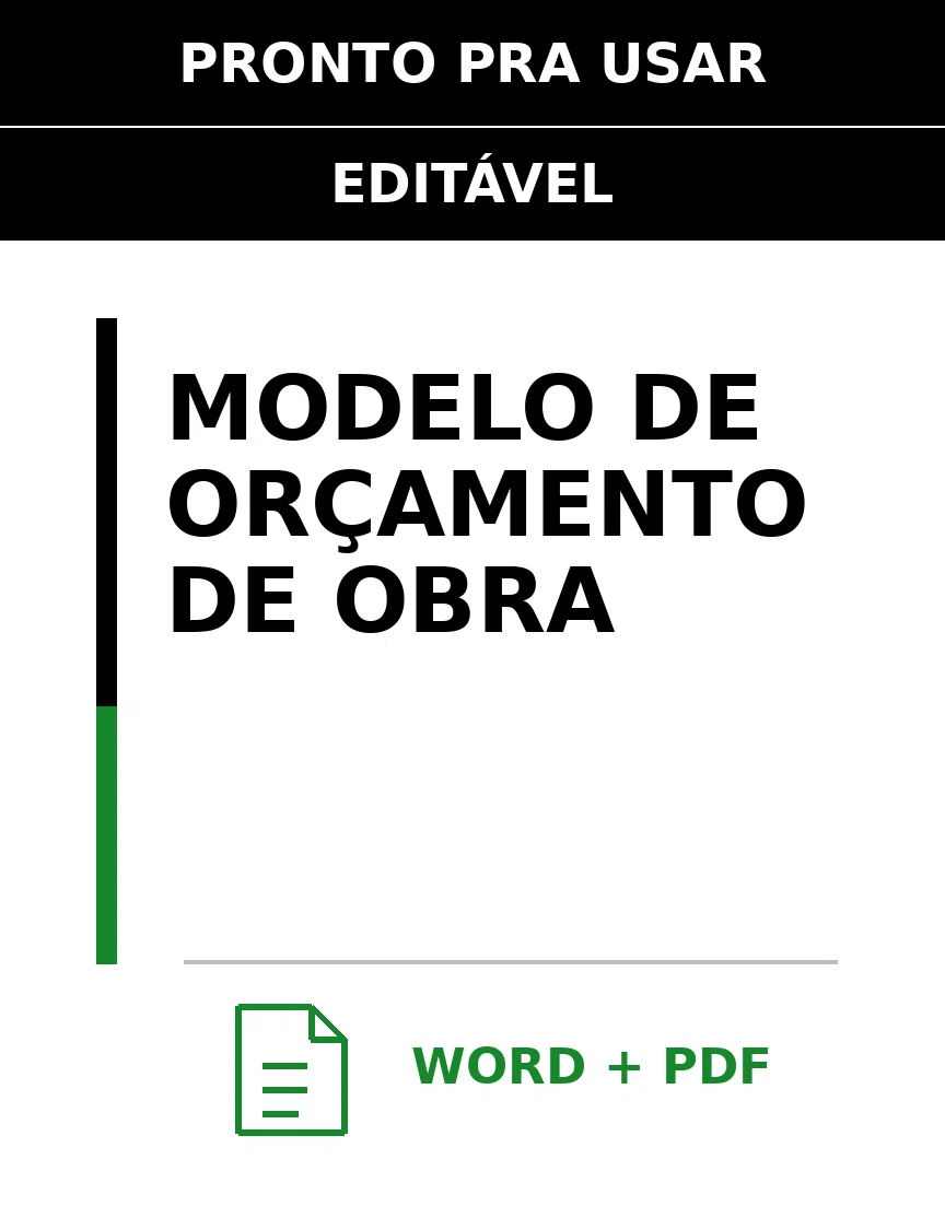 Baixar Modelo de Orçamento de Obra Online – Word e PDF