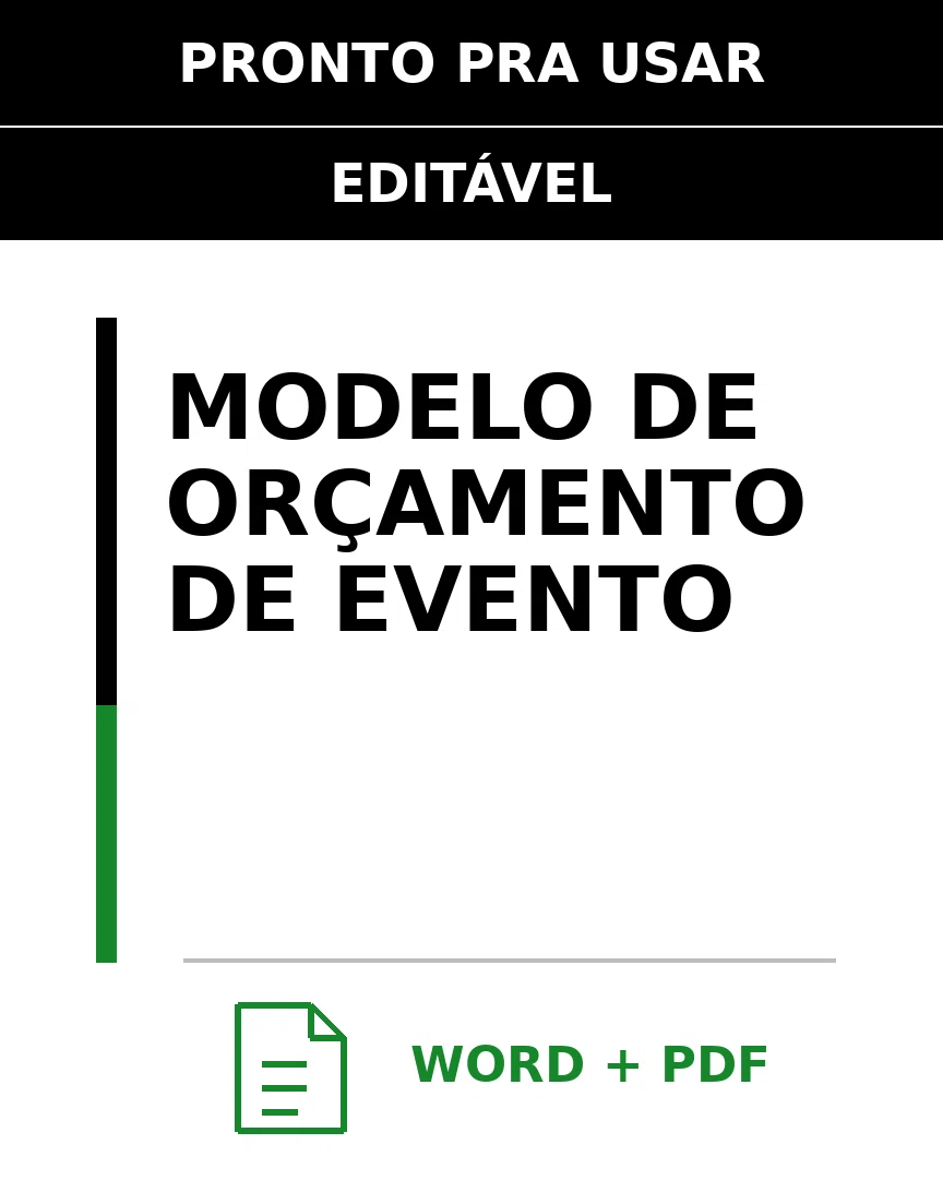 Baixar Modelo de Orçamento de Evento Online – Word e PDF