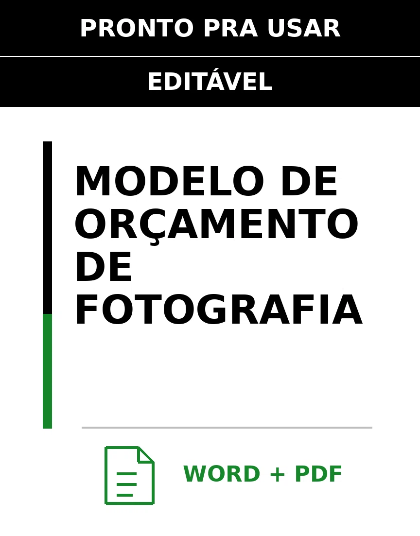 Baixar Modelo de Orçamento de Fotografia Online – Word e PDF