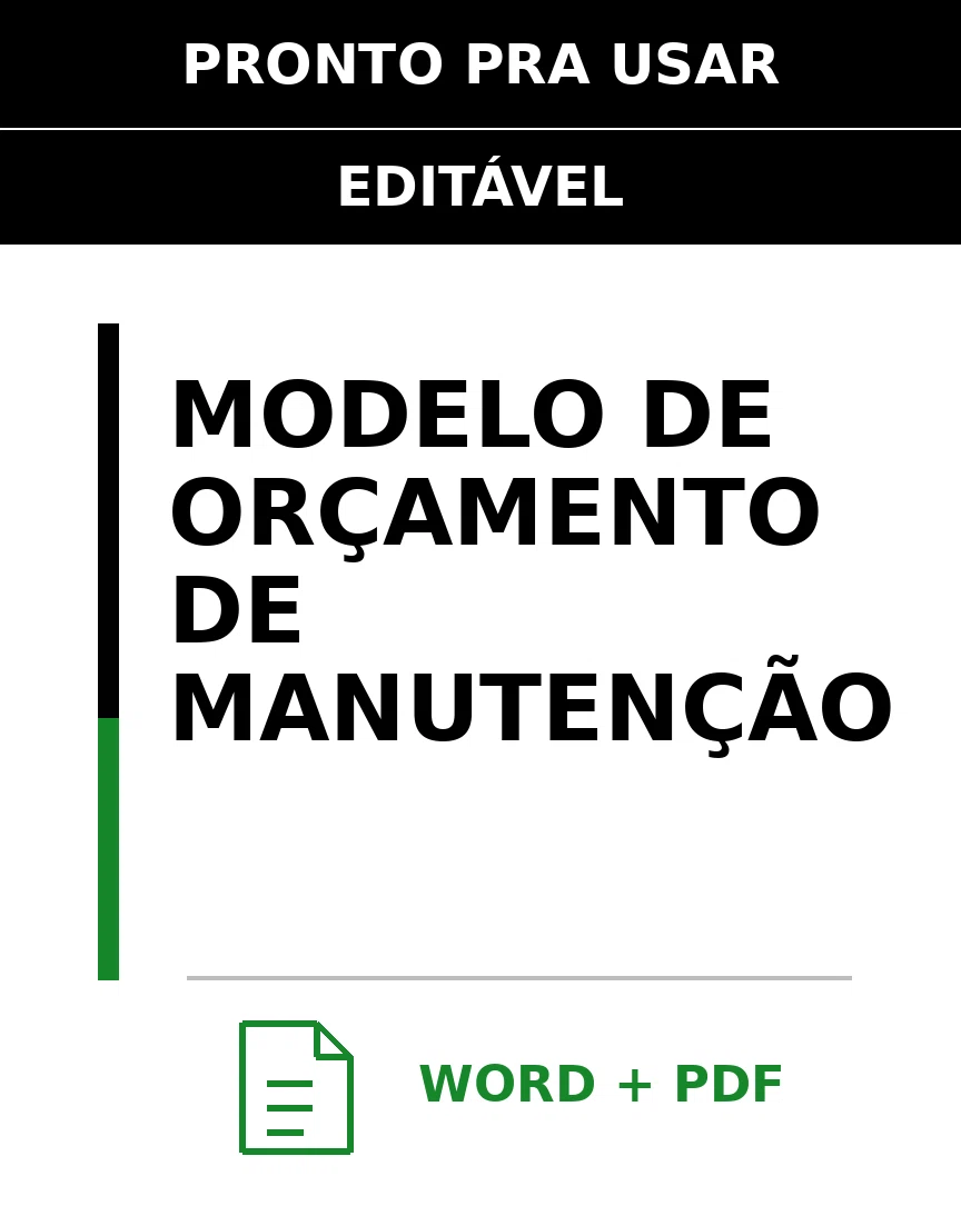 Baixar Modelo de Orçamento de Manutenção Online – Word e PDF