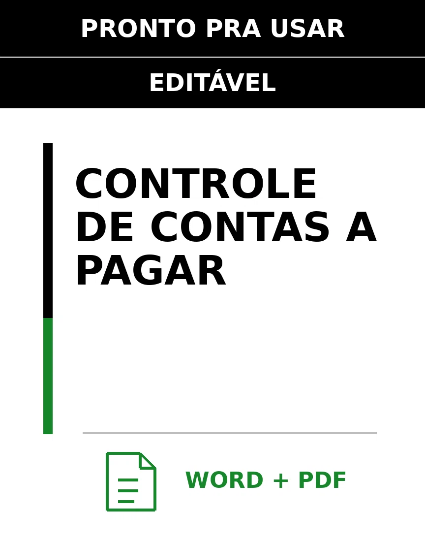 Baixar Controle de Contas a Pagar Online – Word e PDF