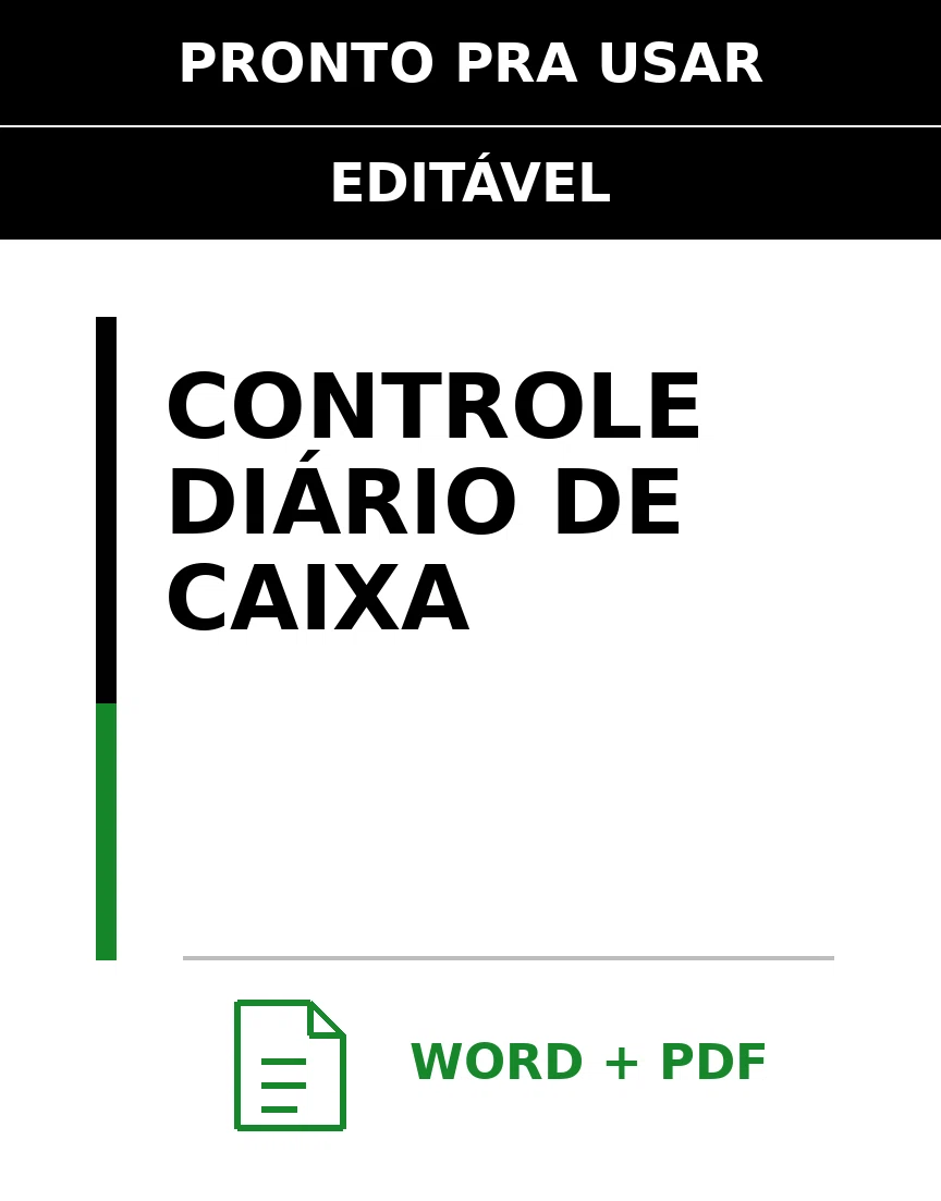 Baixar Controle Diário de Caixa Online – Word e PDF