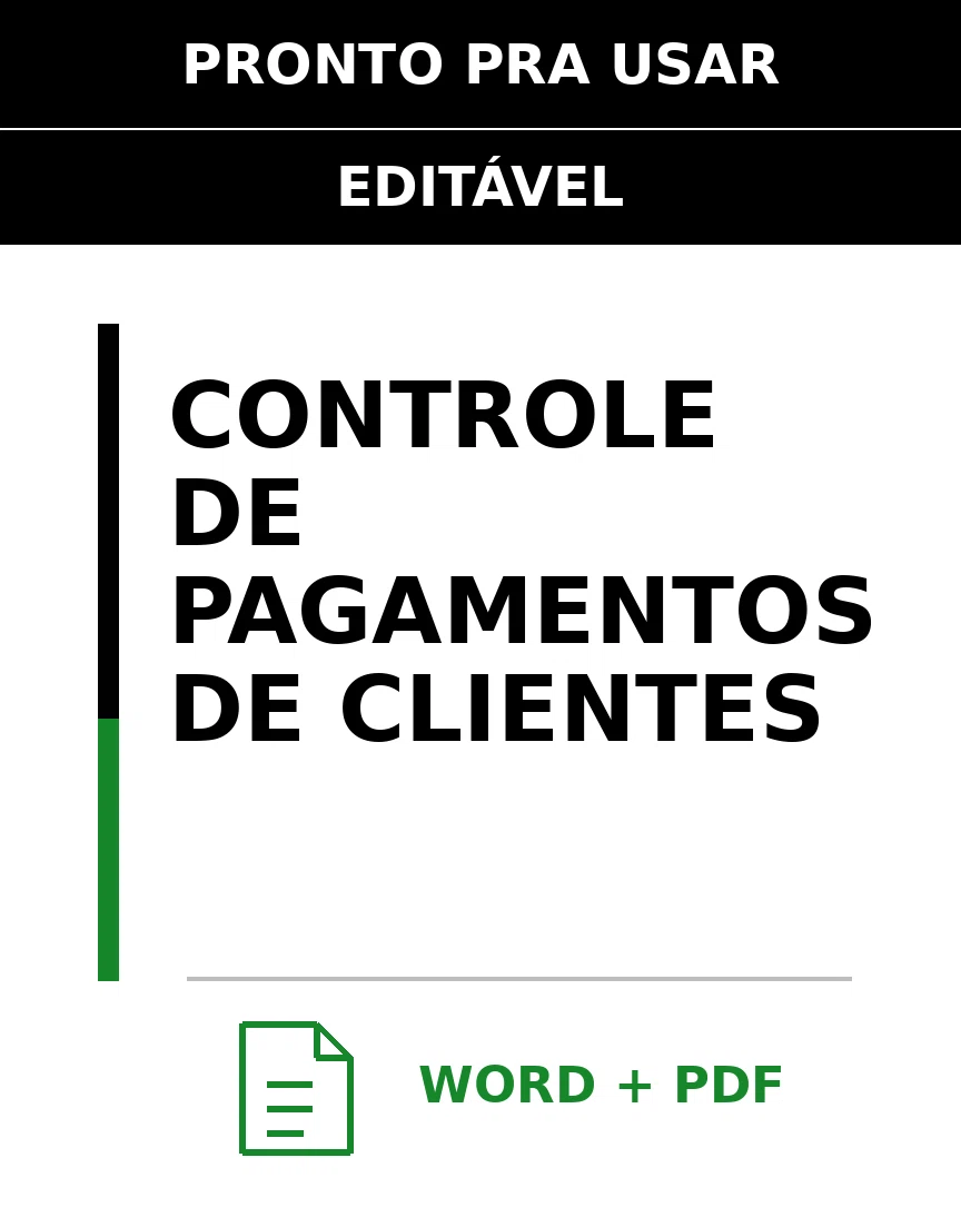 Baixar Controle de Pagamentos de Clientes Online – Word e PDF