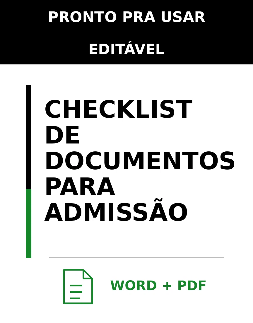 Baixar Checklist de Documentos para Admissão Online – Word e PDF