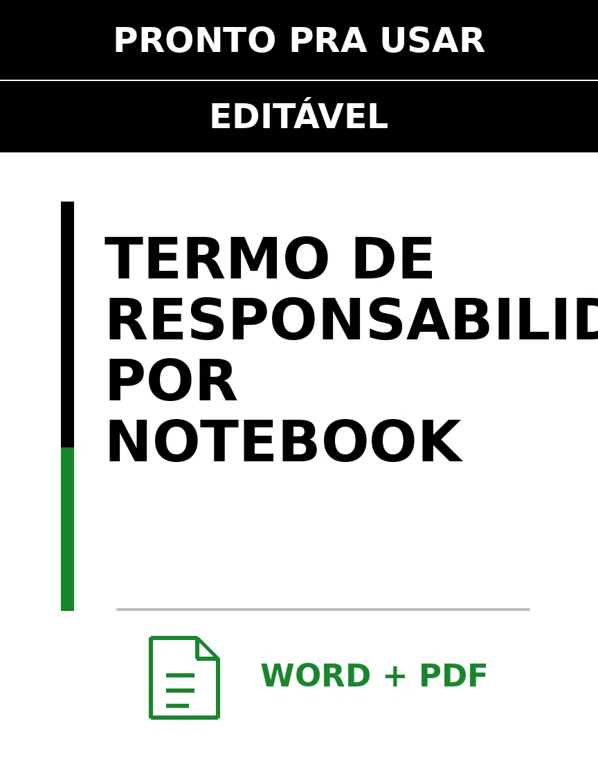 Baixar Termo de Responsabilidade por Notebook Online – Word e PDF