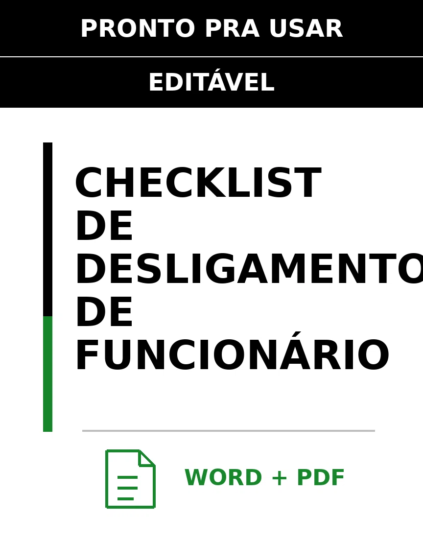 Baixar Checklist de Desligamento de Funcionário Online – Word e PDF
