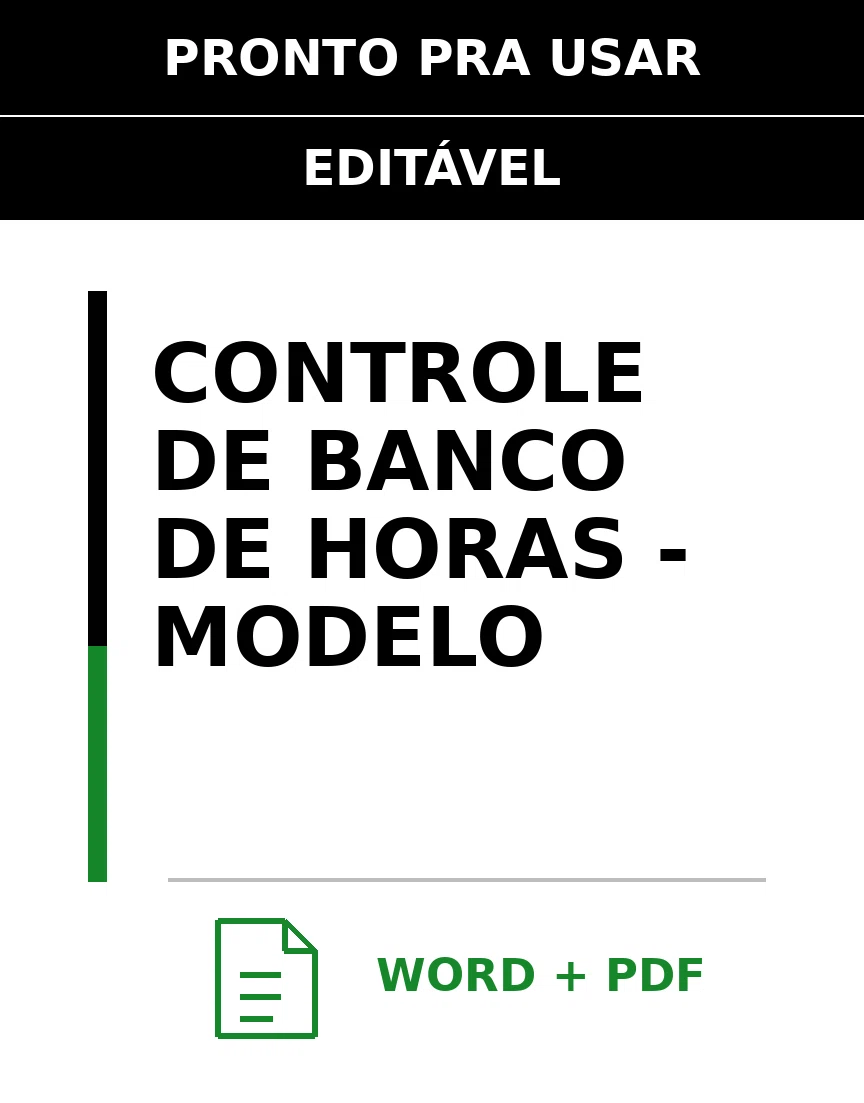 Baixar Controle de Banco de Horas Online – Word e PDF