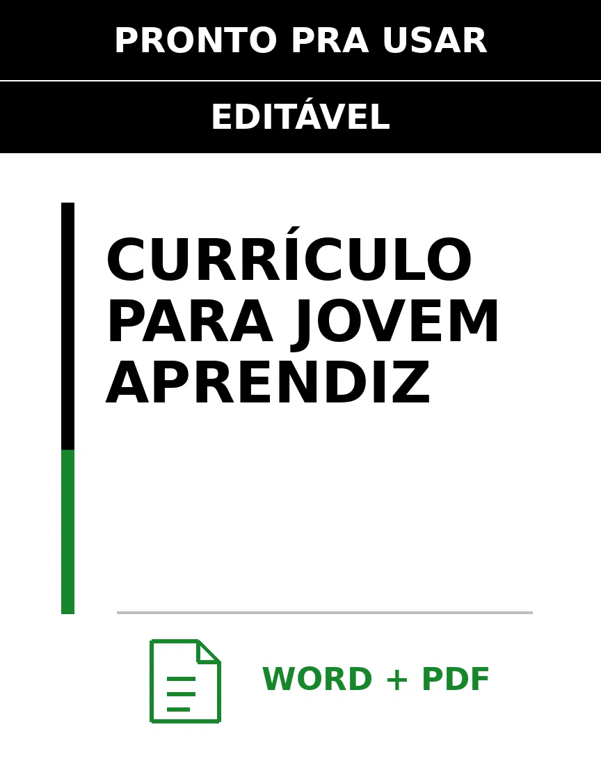 Baixar Currículo para Jovem Aprendiz Online – Word e PDF