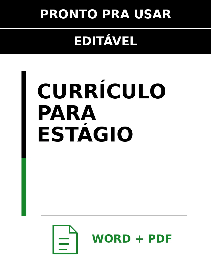 Baixar Currículo para Estágio Online – Word e PDF